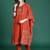 Ethnic Motifs Printed Pure Cotton Kurta with Trousers & Dupatta