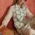 Floral Screen Printed Shirt Collar Straight Kurta With Trousers