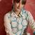 Floral Screen Printed Shirt Collar Straight Kurta With Trousers