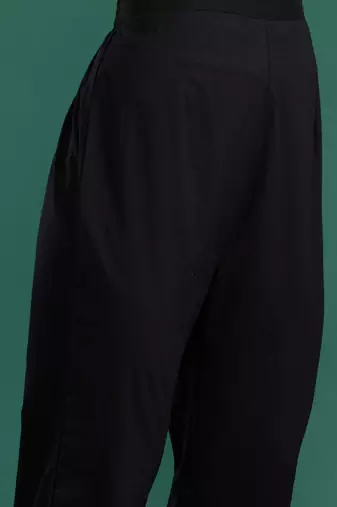 Ethnic Motifs Embroidered Thread Work Pure Cotton Kurta With Trousers & Dupatta