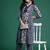 Floral Printed Angrakha Mirror Work Pure Cotton Kurta with Trousers