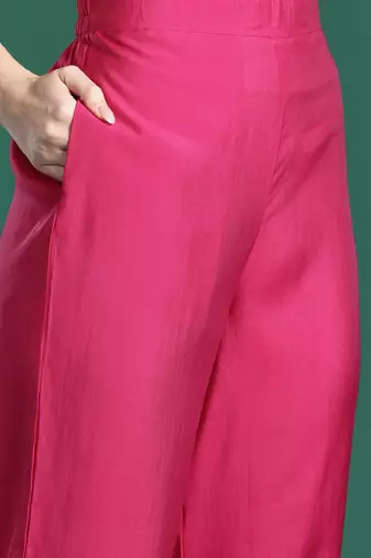Ethnic Motifs Embroidered Kurta with Trousers & Dupatta