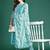 Floral Printed Kurta with Trousers & Dupatta