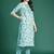 Floral Printed Kurta with Trousers & Dupatta