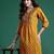 Women Printed Pleated Mirror Work Pure Cotton Kurta with Trousers