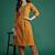 Women Printed Pleated Mirror Work Pure Cotton Kurta with Trousers