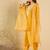 Floral Yoke Design V-Neck Straight Kurta With Trousers & Dupatta