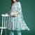 floral printed  cotton kurta with trousers & with dupatta
