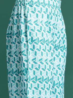 floral printed  cotton kurta with trousers & with dupatta 3