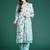 floral printed  cotton kurta with trousers & with dupatta