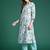floral printed  cotton kurta with trousers & with dupatta