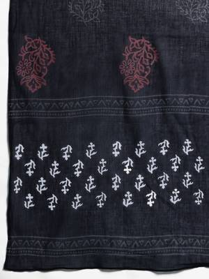 Floral Printed Regular Pure Cotton Kurta with Trousers & Dupatta 4