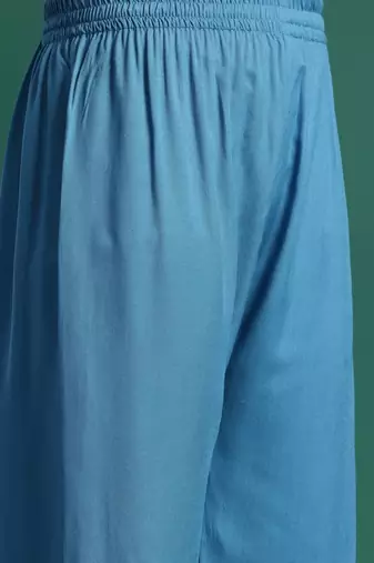 Floral Embroidered Thread Work Kurta with Palazzos