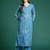 Floral Embroidered Thread Work Kurta with Palazzos