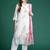 Women Floral Embroidered Panelled Thread Work Kurta With Trousers & Dupatta