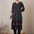 Floral Printed V-Neck Pure Cotton Straight Kurta With Trouser & Dupatta