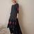 Floral Printed V-Neck Pure Cotton Straight Kurta With Trouser & Dupatta