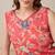 Floral Printed V-Neck Pure Cotton Straight Kurta With Trousers