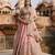 Pink Embroidered Raw Silk Lehenga Set