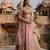 Pink Embroidered Raw Silk Lehenga Set