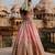 Pink Embroidered Raw Silk Lehenga Set