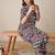 Ethnic Motifs Printed Mandarin Collar Straight Kurta With Trouser
