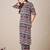 Ethnic Motifs Printed Mandarin Collar Straight Kurta With Trouser