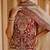 Deep Red And Gold Embroidered Silk Chanderi Kurti Lehenga Set
