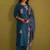 Floral Embroidered Thread Work Straight Kurta with Trousers & Dupatta