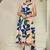 Floral Printed V-Neck Sleeveless Pure Cotton A-Line Kurta With Trousers