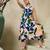 Floral Printed V-Neck Sleeveless Pure Cotton A-Line Kurta With Trousers