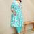 Floral Printed V-Neck Pure Cotton A-Line Kurta With Trousers