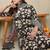 Floral Printed Notch Neck Pure Cotton Straight Kurta With Salwar & Dupatta