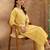 Floral Embroidered Pure Cotton Straight Kurta with Trouser