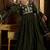 Floral Yoke Design Pleated Thread Work Anarkali Kurta With Trousers & Dupatta