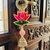 traditional lotus shubh labh hanging with golden tassels pack of 2