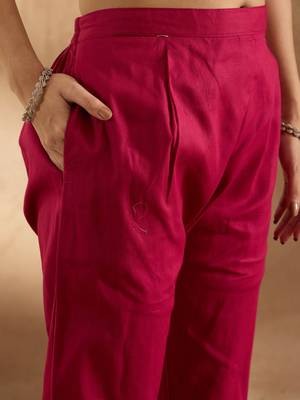 Women Floral Printed Regular Pure Cotton Kurta with Trousers & With Dupatta 3