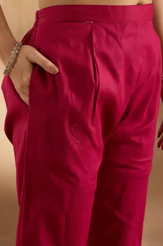 Women Floral Printed Regular Pure Cotton Kurta with Trousers & With Dupatta