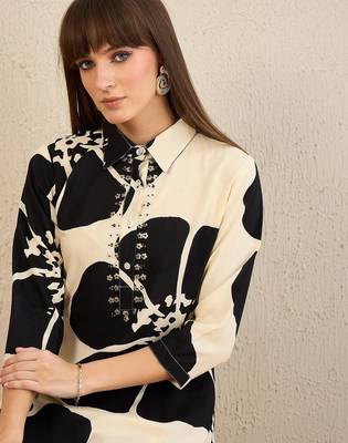Floral Printed Straight Kurta With Palazzos 2