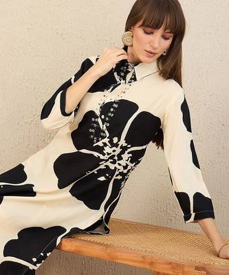 Floral Printed Straight Kurta With Palazzos 7