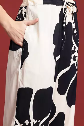 Floral Printed Sequinned Kurta with Palazzos