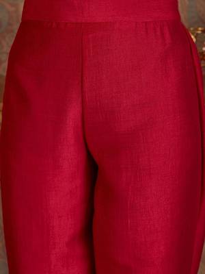 Women Paisley Embroidered Regular Kurta with Trousers & With Dupatta 4