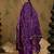 Floral Embroidered Sequinned Straight Kurta with Trousers & Dupatta
