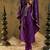Floral Embroidered Sequinned Straight Kurta with Trousers & Dupatta