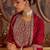 Ethnic Floral Embroidered Zari Work Detail Regular Sleeves Round Neck Kurta Set