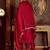 Ethnic Floral Embroidered Zari Work Detail Regular Sleeves Round Neck Kurta Set