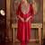Ethnic Floral Embroidered Zari Work Detail Regular Sleeves Round Neck Kurta Set