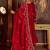 Floral Embroidered Empire Kurta with Trousers & Dupatta
