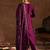 Ethnic Motifs Embroidered Sequinned Straight Kurta With Trousers & Dupatta