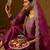 Floral Embroidered Straight Sequinned Liva Kurta with Trousers & Dupatta